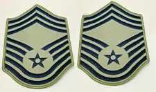 2 USAF CHIEF MASTER SERGEANT LARGE RANK CHEVRON ABU EMBROIDERED NEW 1360