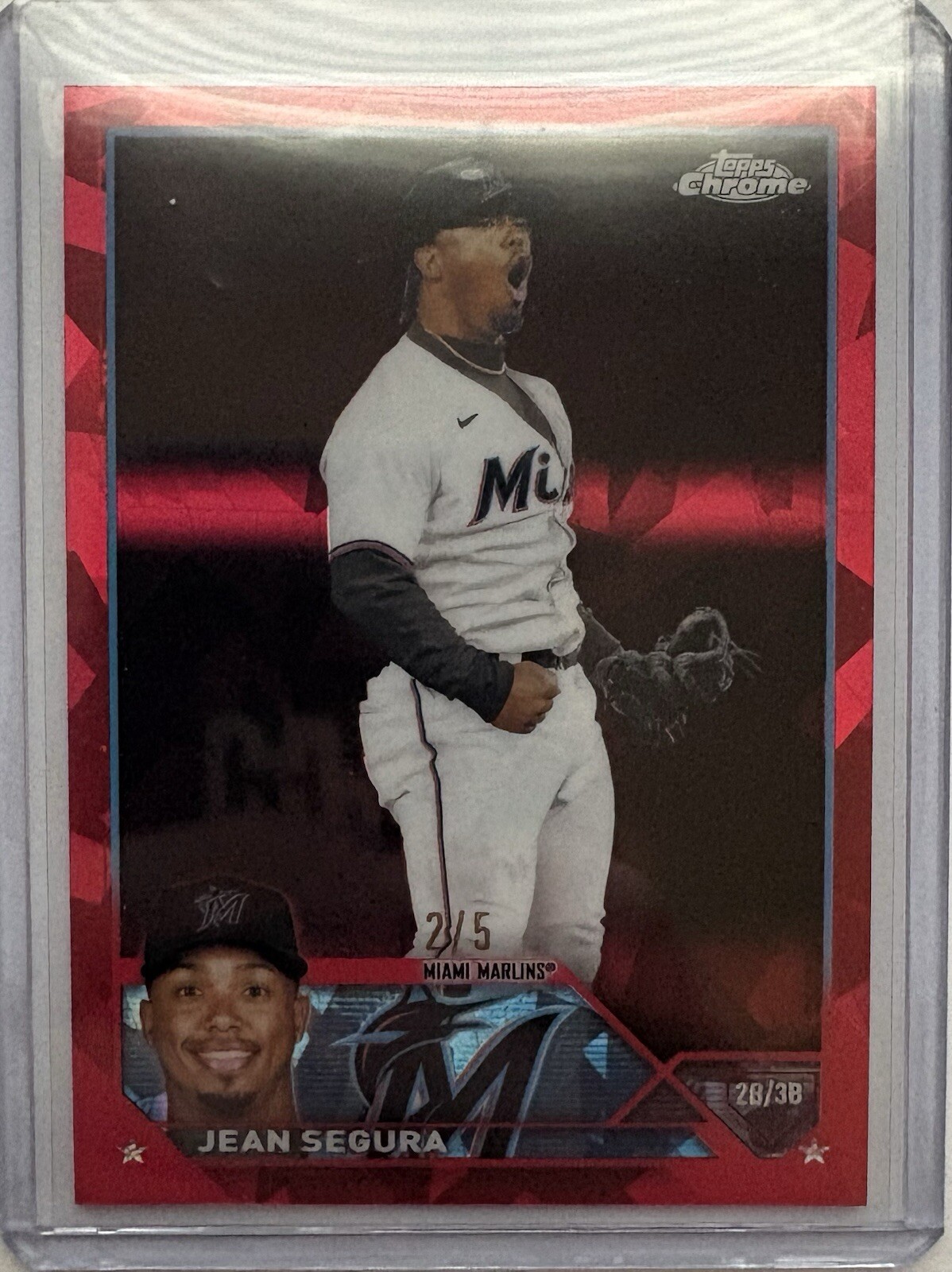 2023 Topps Chrome Sapphire - Jean Segura #399 Red /5