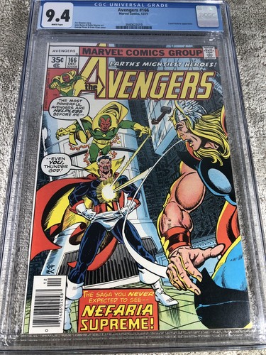 Avengers 166 CGC 9.4 Perez art Count Nefaria 12/1977 - Picture 4 of 4