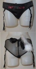 Victoria's Secret "Santa's Little Helper" Low Rise Bikini Garter Panty M New
