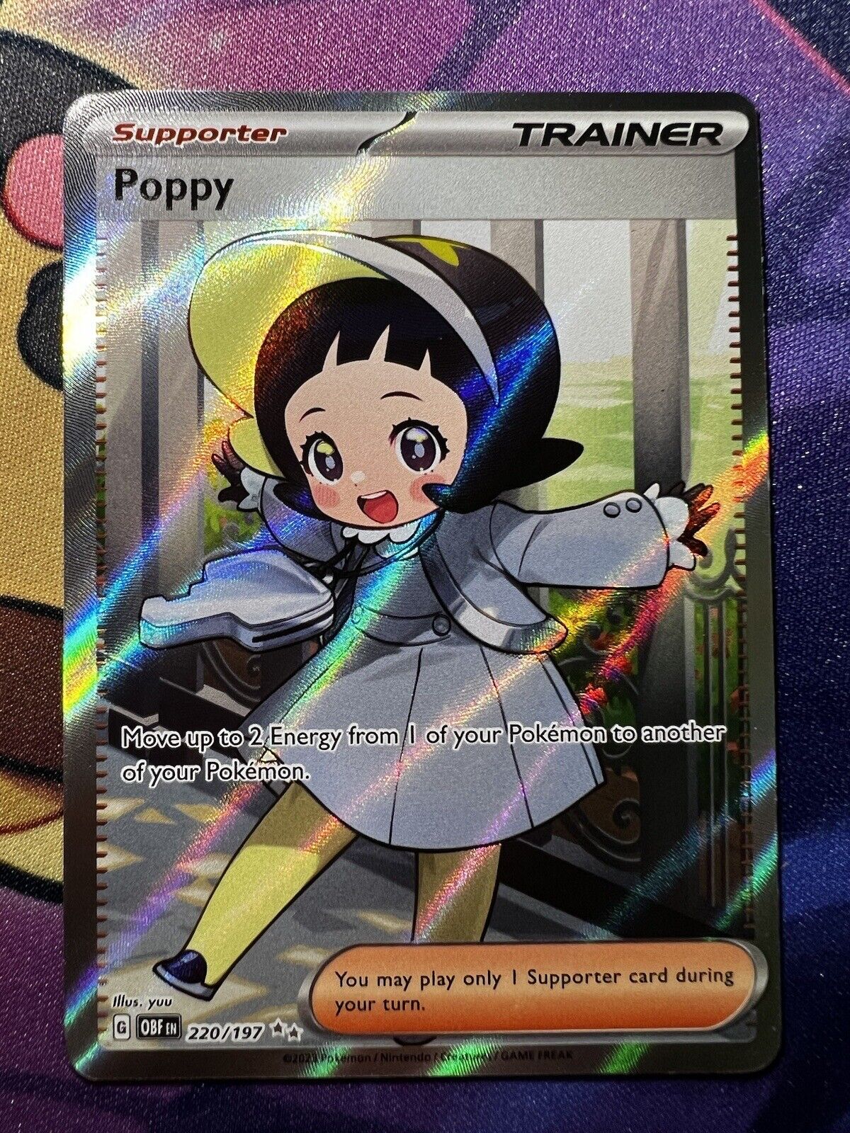 Poppy Full Art pull in Pokemon Obsidian Flames! I really love the