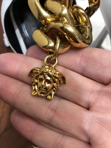 VERSACE MEDUSA KETTE WEISS HOHER ABSATZ 38 US 8 - Bild 2 von 12