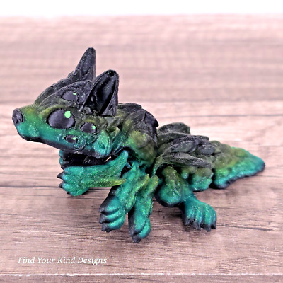 Tiny Wolf Spider   3D Printed Flexi Fidget Toy Creepy-Cute Gift 3.75''- Desk Pet
