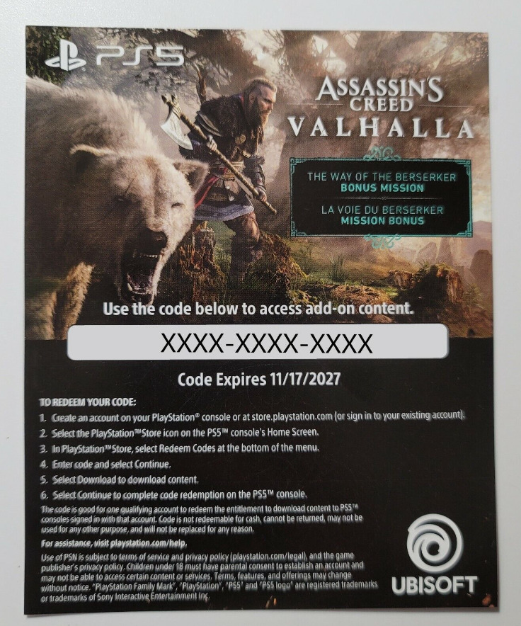 Assassins Creed Valhalla Preorder Bonus PS4 PS5