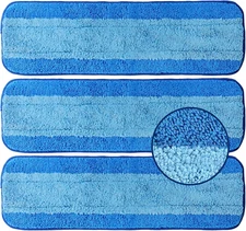 3 Pack Microfiber Cleaning Pads for Bona Mop, Reusable Microfiber Mop Pads for 1