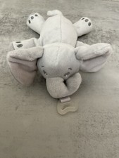 Philips Avent Elephant Pacifier Holder Plush Lovey Gray Baby Soother