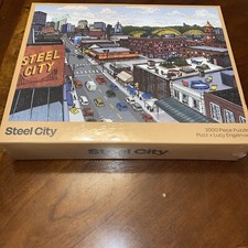 Steel City 1000 Piece Puzzle Puzz Designed in Pittsburgh Made in USA! New Sealed