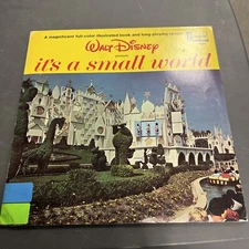 Walt Disney Presents It's A Small World 1964 Book And Record Set.