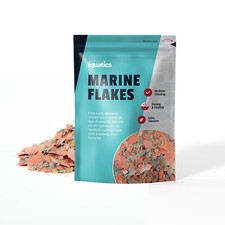 iQuatics Marine Fish Food Flakes - With Added Vitamins and Minerals