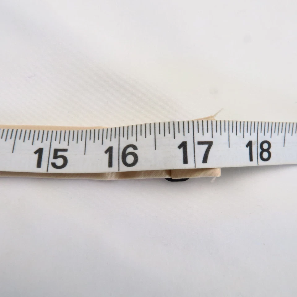 Pajarita ajustable vintage para hombre beige liso marfil Foto 4 de 4