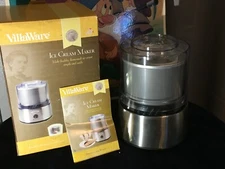 NEW Villaware Ice Cream Maker V5100 2 Speed Insulated Freezer Bowl  