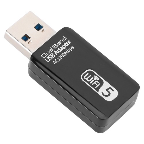 Adaptateur USB Double Bande WIFI5 AC1200Mbps 2.4GHz 5.8GHz Carte Réseau Fil - Photo 10/10