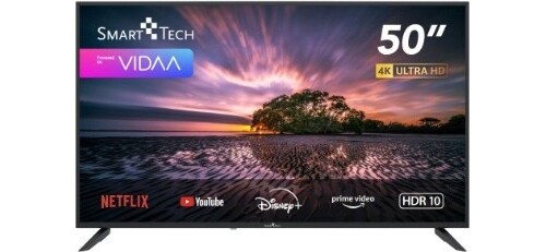 Smart Tech Smart TV 50" 4K UHD Display LED Sistema Vidaa Classe E Nero 50UV10T1 - Foto 1 di 6