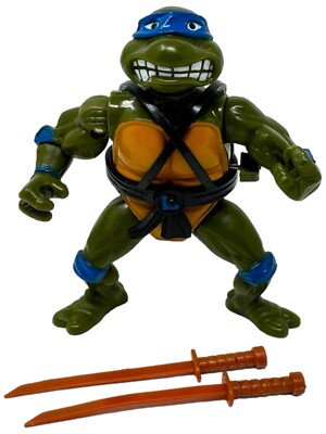 Sword Slicin Leonardo Mutant Turtles Playmates 1989 TMNT INKgrafiX Toys A322