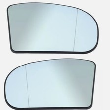 SPIEGELGLAS AUßENSPIEGEL L+R FÜR MERCEDES W203 W211 00-07 WEISS ELEKTRISCH