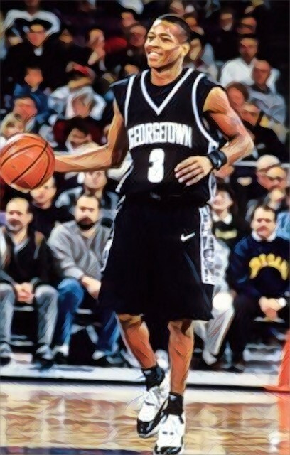 Classic Sports Prints - Allen Iverson - Georgetown - HUGE