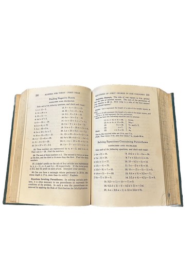 Algebra For Today First Year By William Beta Hardcover Academic Vintage - Picture 9 of 11