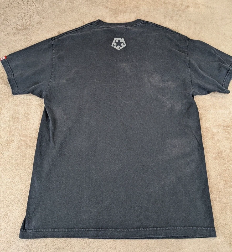 Camiseta De Colección Tribal Grande Negra Gráfica Ropa de Calle Mexicana Gran Desvanecimiento Foto 2 de 4