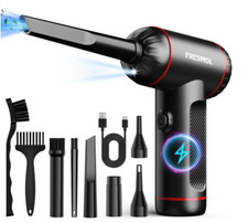 Compressed Air Duster 100000RPM, 3-Speed, Cordless, LED Light, Rechargeable