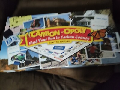 Carbon-opoly LIMITED CARBON COUNTY EDITION Board Game Monopoly Carbonopoly PA