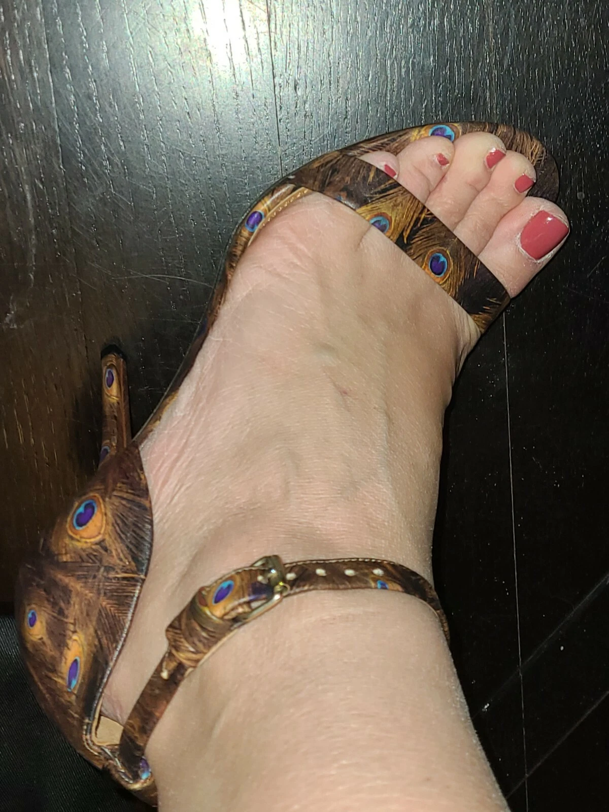 Sandali tacco alto Givenchy taglia 37 motivo pavone