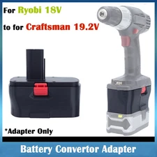 Adapter For Ryobi 18V Lithium-Ion Battery To For Craftsman 19.2V Power Tools