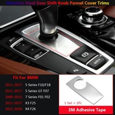 Stainless Car Gear Shift Knob Panel Cover Trim For Bmw 5 7 X3 X4 F10 F01 F25 F26 Stainless Car Gear Shift Knob Panel Cover Trim For Bmw 5 7 X3 X4 F10 F01 F25 F26