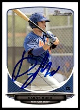 2013 Bowman Prospects Baseball Card Danny Muno New York Mets #BP28 Signed