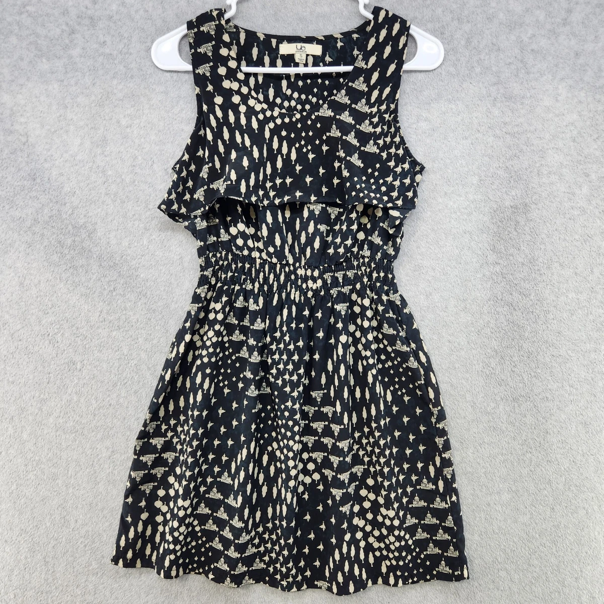Black round neck dress sales