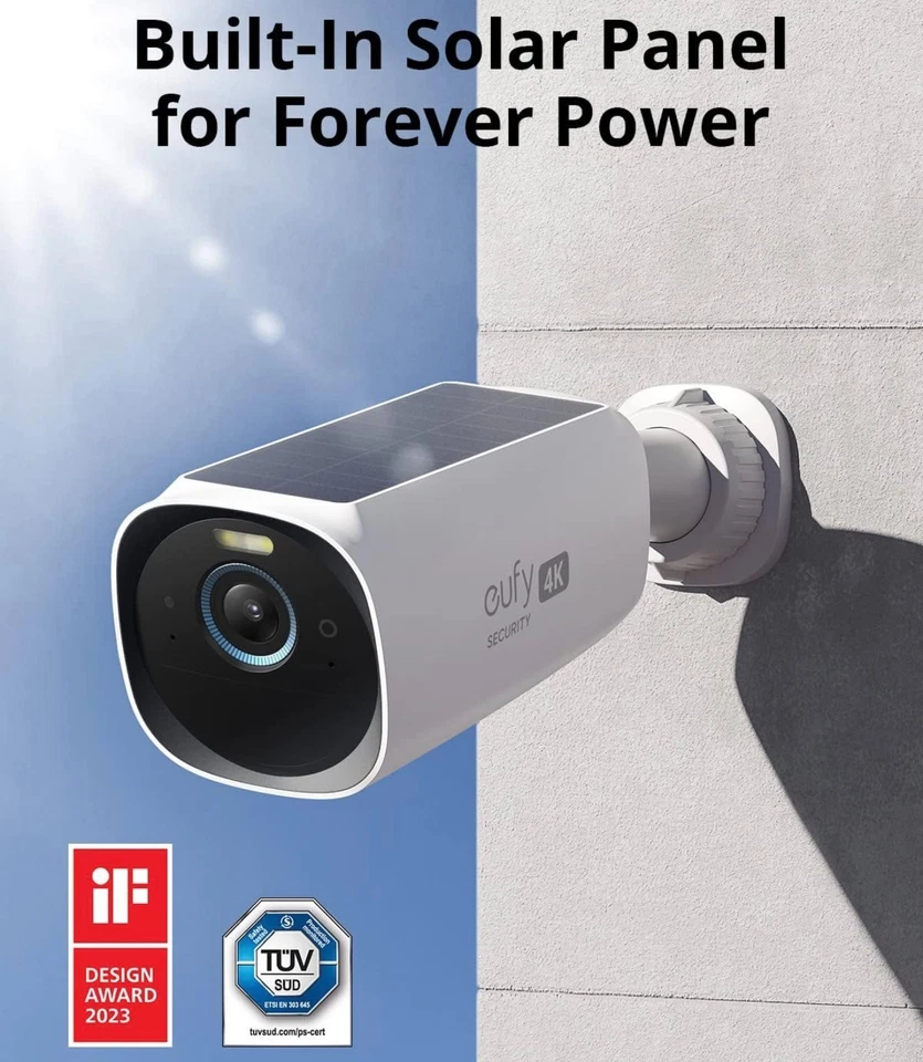 eufy Security eufyCam 3 Add-on 4K Camera Outdoor Wireless,Face Recognition AI - Image 3 of 4