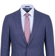 Tommy Hilfiger Blazer Mens 36R Navy Blue 100 Linen Casual Sport Coat Jacket