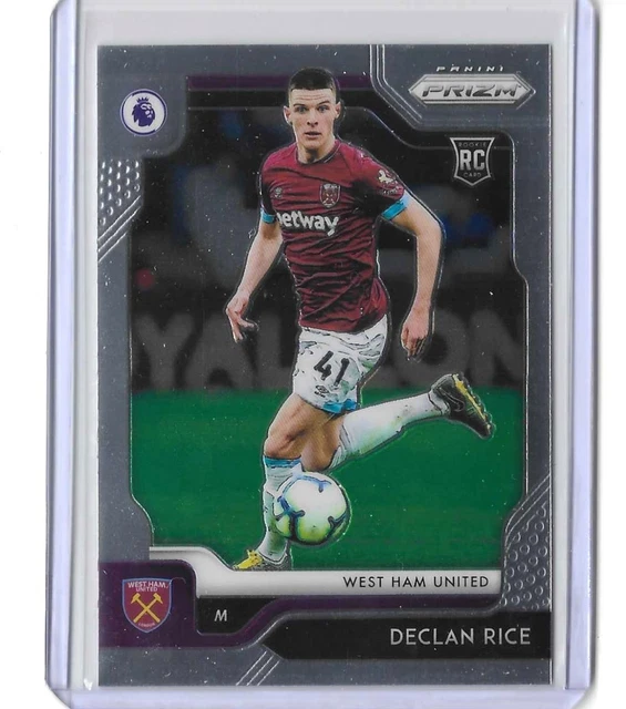 2019-20 Panini Prizm Premier League Soccer EPL Declan Rice #7 Rookie Card RC WHU