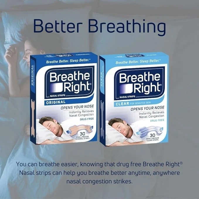 Breathe Right Nasal Strips Clear Large | 30 Pack - image 3 of 3