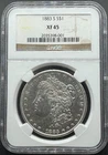 1883-S MORGAN SILVER DOLLAR NGC XF45 01XH26