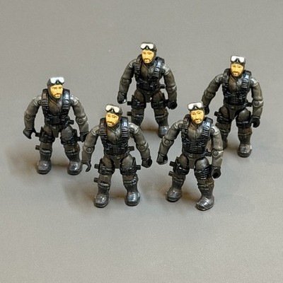 Lot 5 Mega Bloks Construx Call Of Duty Black COD Figure #D2