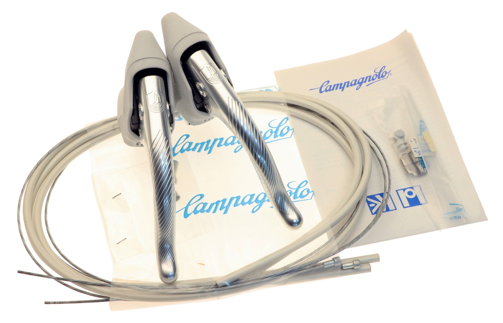 Campagnolo Athena Brake Levers Pair Grey Hoods Aero 80s 90s NOS NEW OEM 28890₽