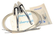 Campagnolo Athena Brake Levers Pair Grey Hoods Aero 80's 90's NOS NEW OEM