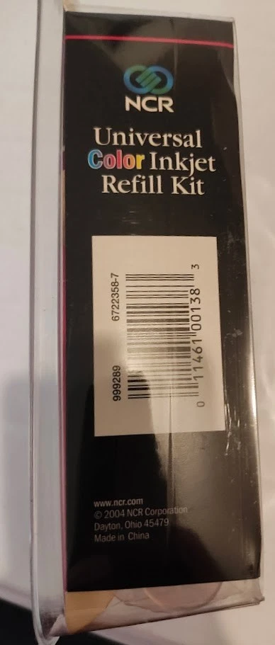 NCR Universal Inkjet 943264 Color Black Refill Kit Fast Easy Refil No Mess - Image 4 of 4