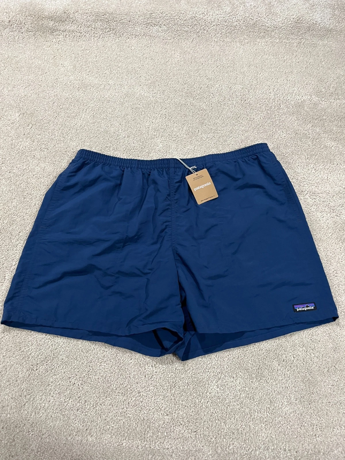 Patagonia Shorts Mens 2xl Xxl Blue Baggies 5" 57022 Outdoor Hiking Mesh Lined