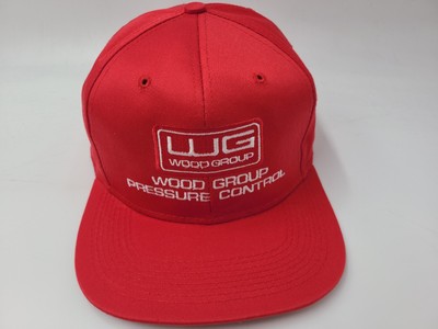 Vintage WG Wood Group Pressure Control Snapback Hat Cap Oil Gas Energy Company