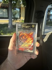 Pokémon Moltres ex Rivali Predestinati 229/182 ITA Beckett 10 BLACK LABEL