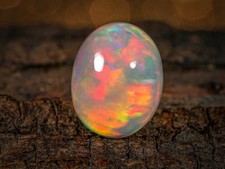 Natural Ethiopian Opal, Oval 5.85 Ct, Top Quality Opal Cabochon Free Shipping