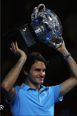 Nike Roger Federer RF 2010 Australian Open Tennis Polo Shirt XXL