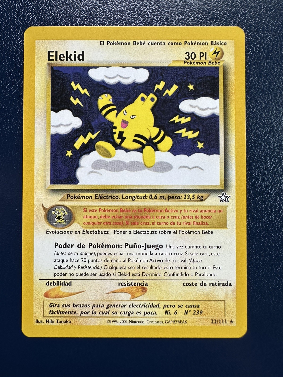 Elekid 22/111 - Pokemon Neo Genesis (Spanish) NM