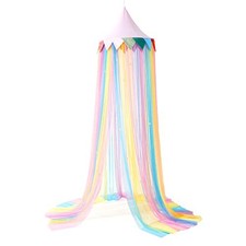 Bed Canopy for Kids - Fairy Dream Canopy Bed Curtains with Color Rainbow
