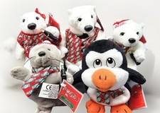 Coca-Cola Bean Bag Collection Plush Polar Bears Penguin Stuffed Animals