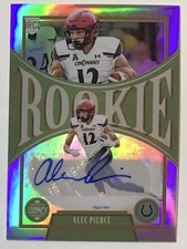 ALEC PIERCE 2022 LEGACY PREMIUM RC ROOKIE AUTO SILVER REFRACTOR COLTS