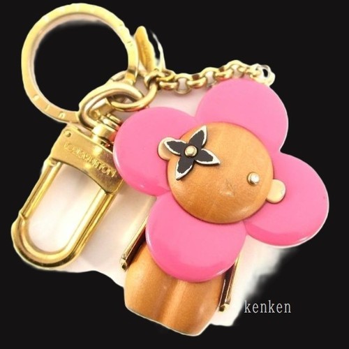LOUIS VUITTON Llavero Cadena Bolso Charm Vivienne Kenkenjp Rosa Marrón LV - Imagen 2 de 24