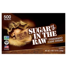 Sugar in the Raw Turbinado Cane Sugar, 4.5 g, 500 Count