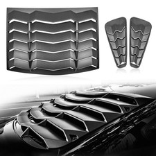 2005-2014 Rear Side Window Louvers Windshield Sun Shade Cover Lambo Style Mat...